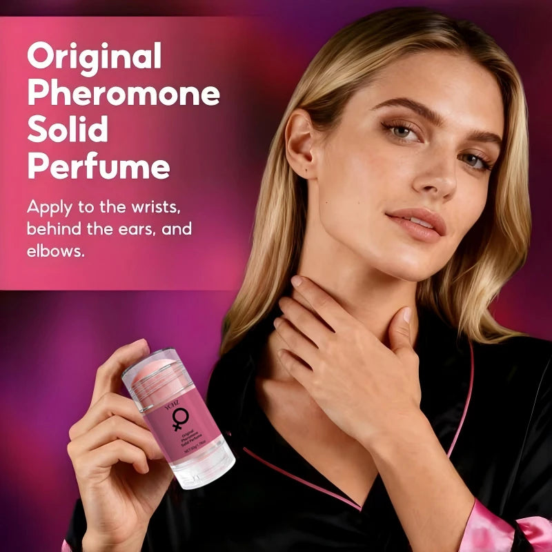 Pheromone Fresh Scent Solid Balm, Which Can Emit a Charming Fragrance to Quickly Reduce Body Odor, Enhance Your Personal Charm a