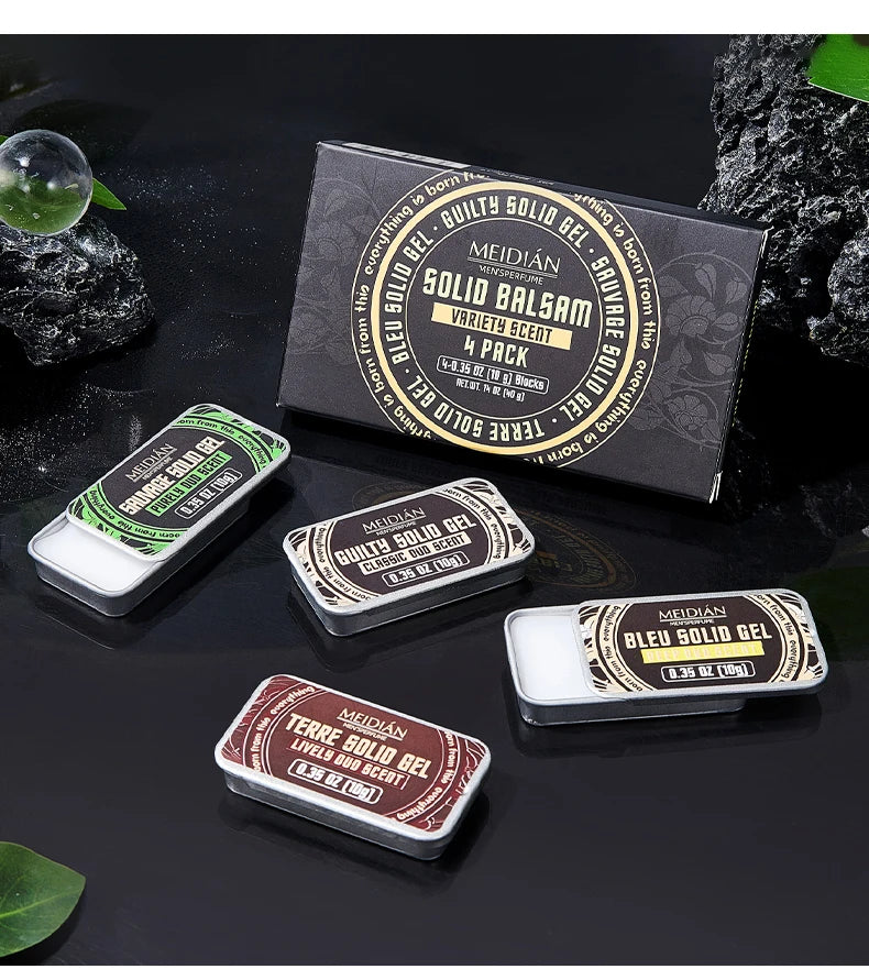 Perfume Set, Which Can Be Applied on the Wrist and Neck, Fresh Smell, Men's and Women's Portable Refreshing Solid Perfume