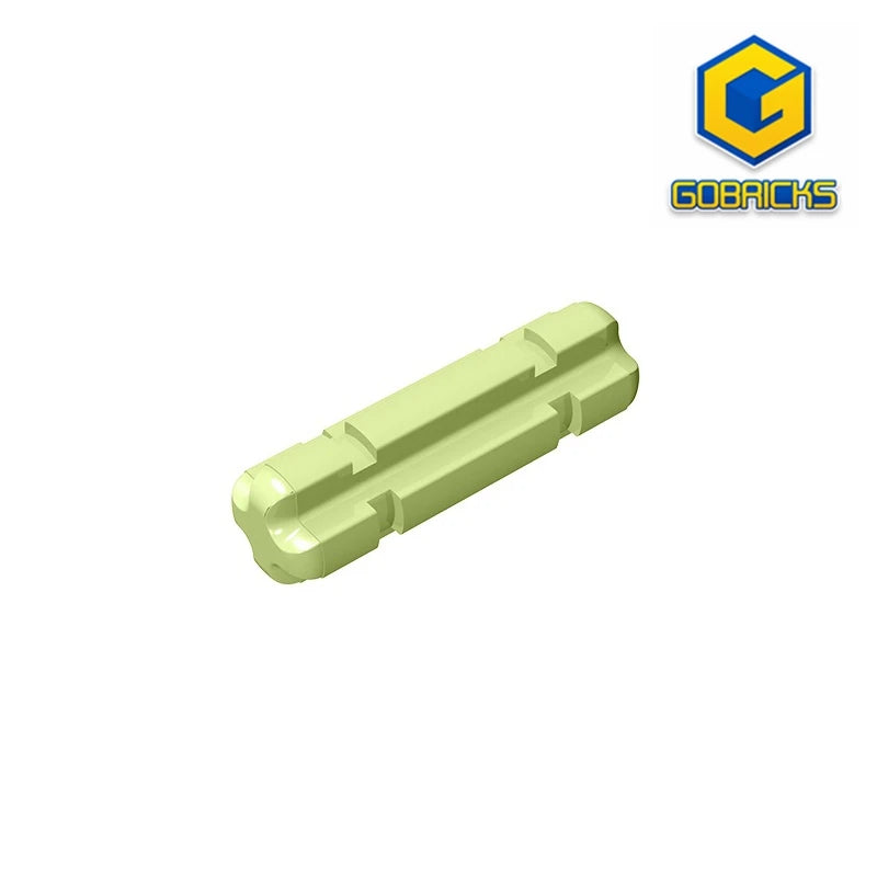 Gobricks 10PCS DIY Part 32062 High-Tech Axle 2 Notched Bricks Building Blocks Educational High-Tech Spare Kid Toy Boy Girls Gift