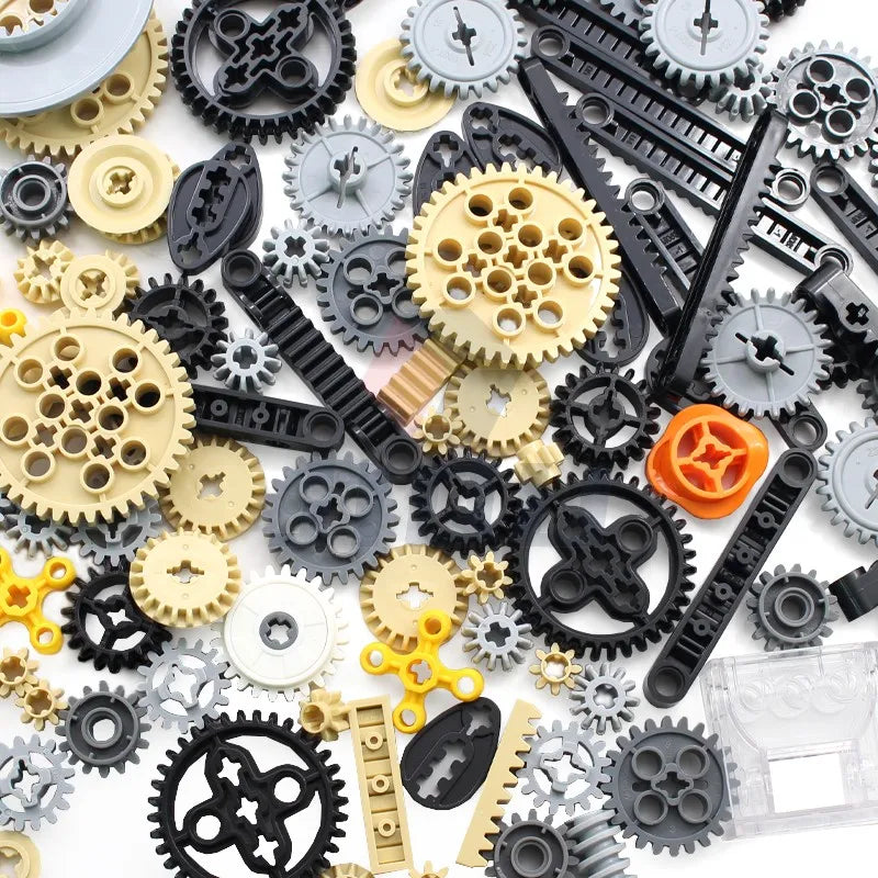 169Pcs High-Tech Parts Gear Transmission Building Bricks Blocks Set  DIY Technological Creativity Accessory Toy
