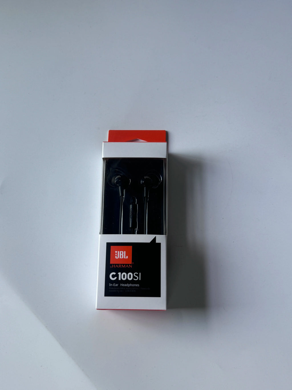 JBL C100SI Wired In-Ear Headphones 3.5mm Jack Earphones With Mic One Button Remote Control Bass Sound For Phone Laptop PC Gaming