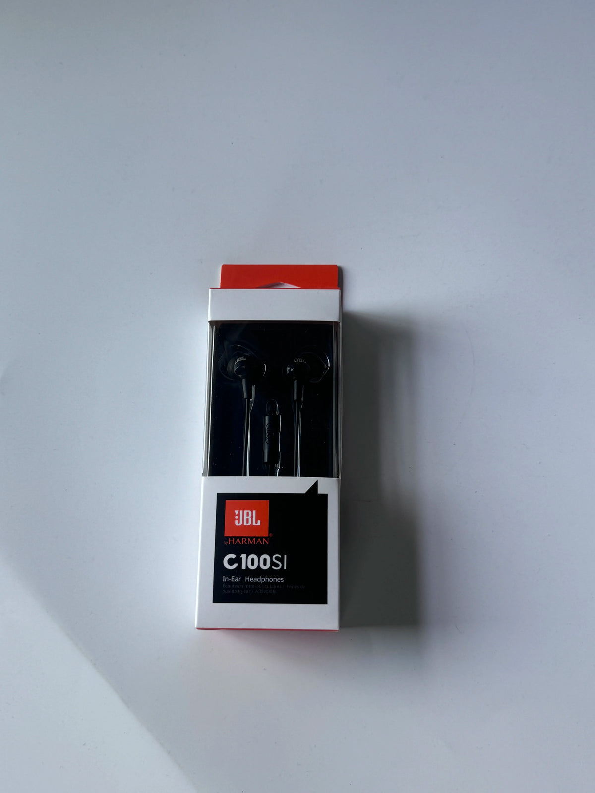JBL C100SI Wired In-Ear Headphones 3.5mm Jack Earphones With Mic One Button Remote Control Bass Sound For Phone Laptop PC Gaming