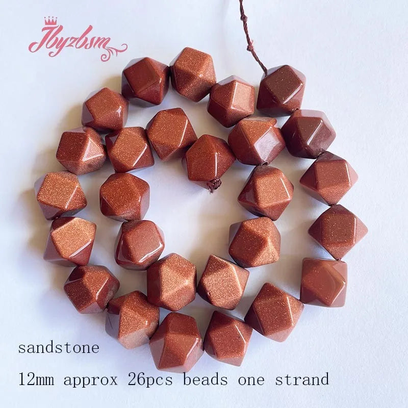 Natural Stone Beads square round jade For Necklace Bracelet Spacer Strand 15" DIY Jewelry Making