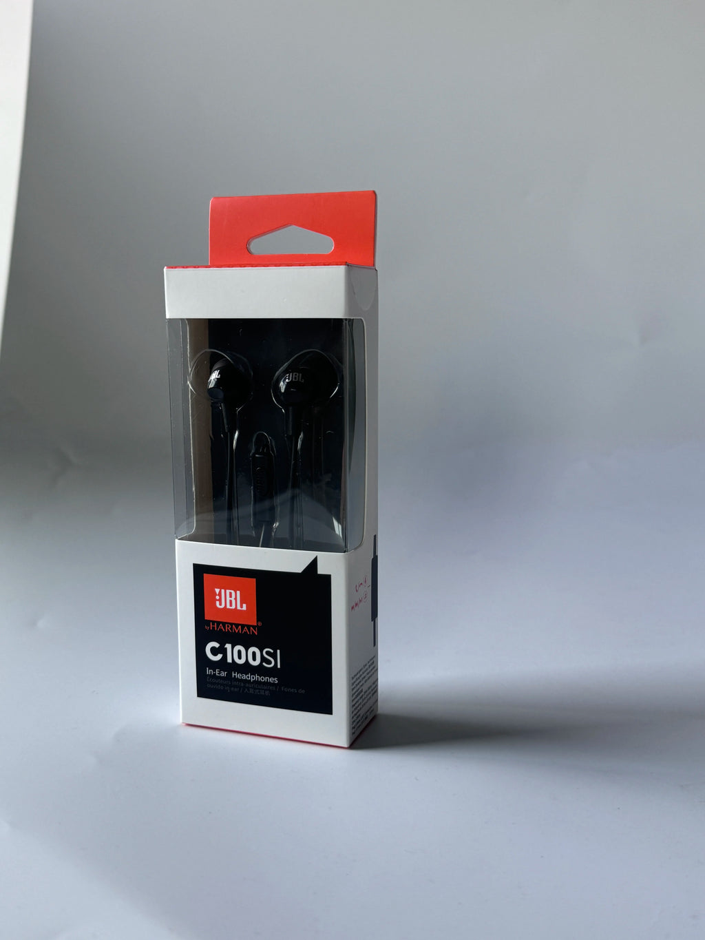 JBL C100SI Wired In-Ear Headphones 3.5mm Jack Earphones With Mic One Button Remote Control Bass Sound For Phone Laptop PC Gaming