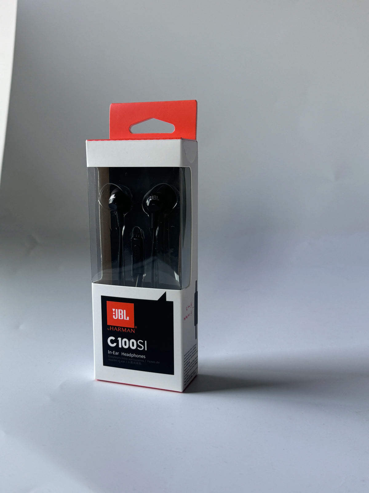 JBL C100SI Wired In-Ear Headphones 3.5mm Jack Earphones With Mic One Button Remote Control Bass Sound For Phone Laptop PC Gaming