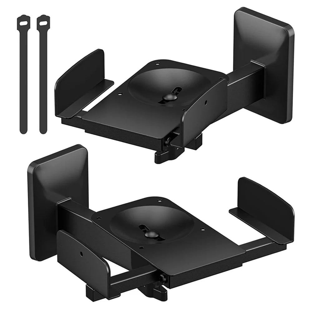 Double Clamp Speaker Wall Mount Surround Sound HIFI Adjustable Angles Wall Bracket For JBL Rack Holder Stand Speaker Accessories